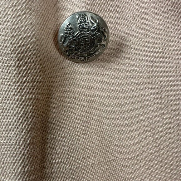 Evereve Pink Lenox Blazer Cotton Double Breasted Versatile Size XL Work Office - Picture 3 of 13